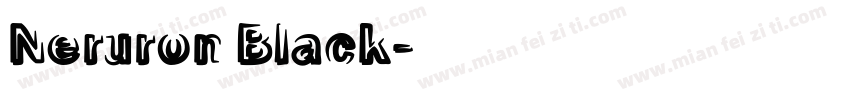 Neruron Black字体转换